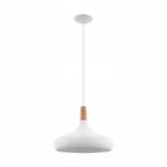 biała lampa wisząca eglo 1 - punkty światła e27
