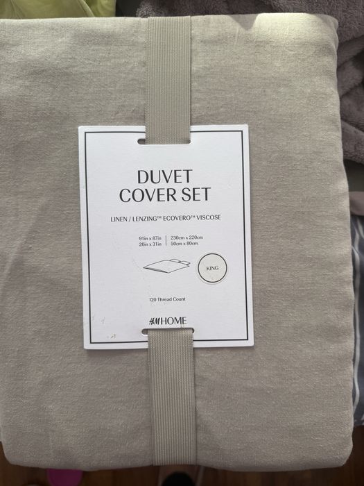 Постільна білизна H&M, льон