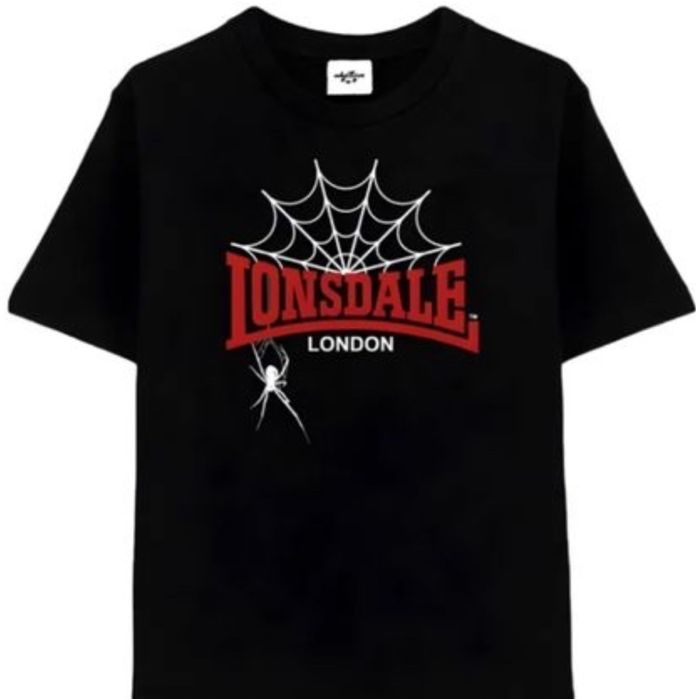 Мужская футболка Lonsdale London Casual logo унисекс лонсдейл паутина