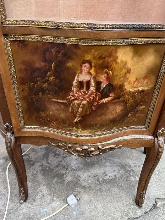 Witrynka szafka drewno antyk rękodzieło