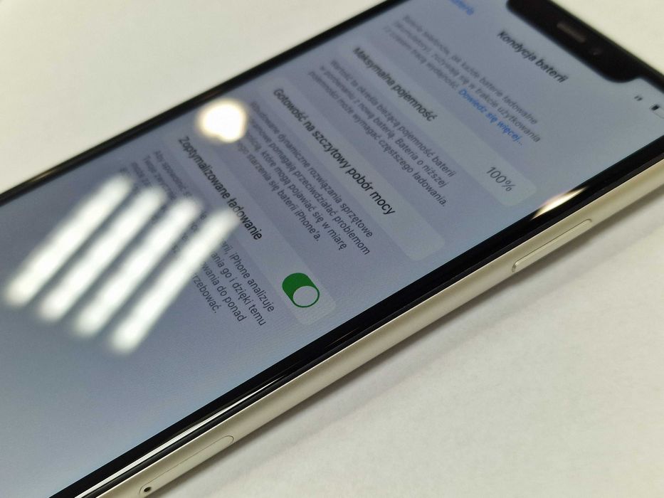 Iphone 11 64GB/ White/ Biały/ Bateria 100%/ Gwarancja/ Grade A- + łado
