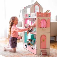 Огромный кукольный Домик Барби + подарок мебель Ляльковий будинок