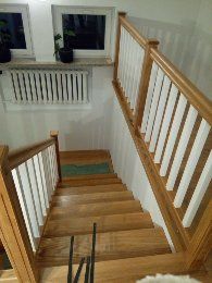 Schody, drzwi drewniane