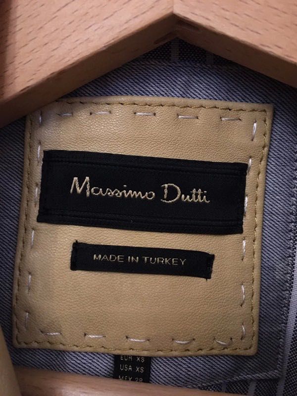 Blusão de pele Massimo Dutti