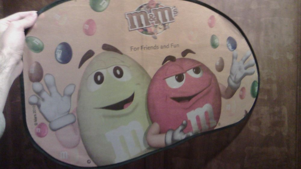 2 Tapa sol para carro M&M's grandes