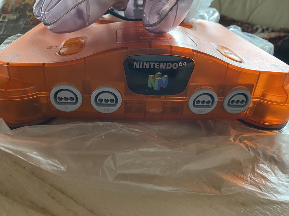 Nintendo 64 fire orange