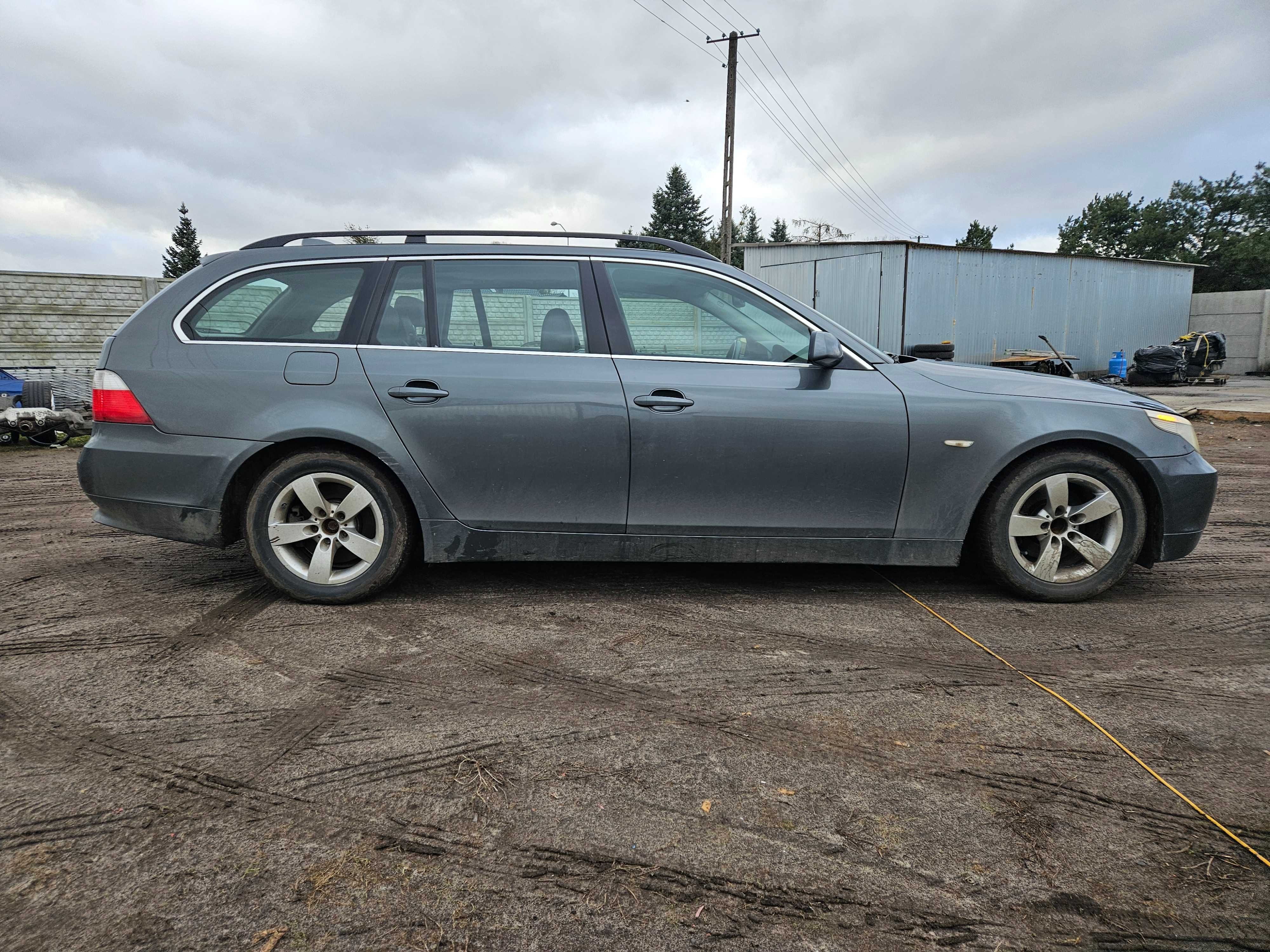 Bmw e61 2.5d 177km automat xenon skretny TITANGRAU II wszystkie czesci