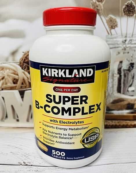 Kirkland Super B-Complex - Комплекс вітамінів групи В  (500 шт.)