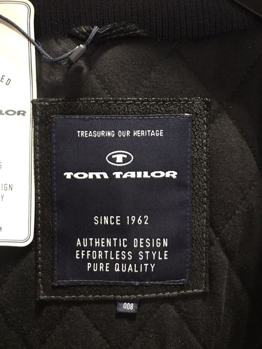 Чоловіча шкіряна куртка Tom Tailor. Розмір 3XL/4XL, 5XL/6XL