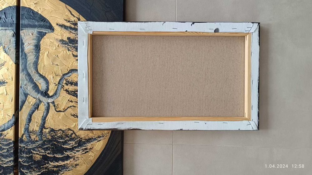 Obraz 4 częściowy malowany na płótnie