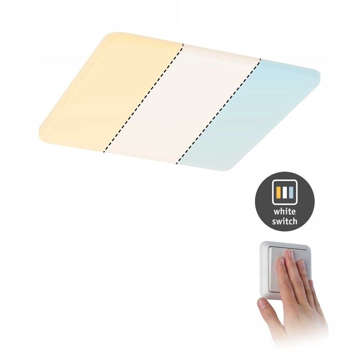 Plafon Paulmann VELUNA VariFit Square Zigbee LED 1 215 x 21,5 cm biały