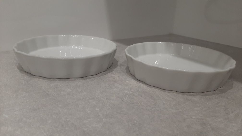 2x ceramiczna kokilka żaroodporna / mała forma do ciasta, zapiekania