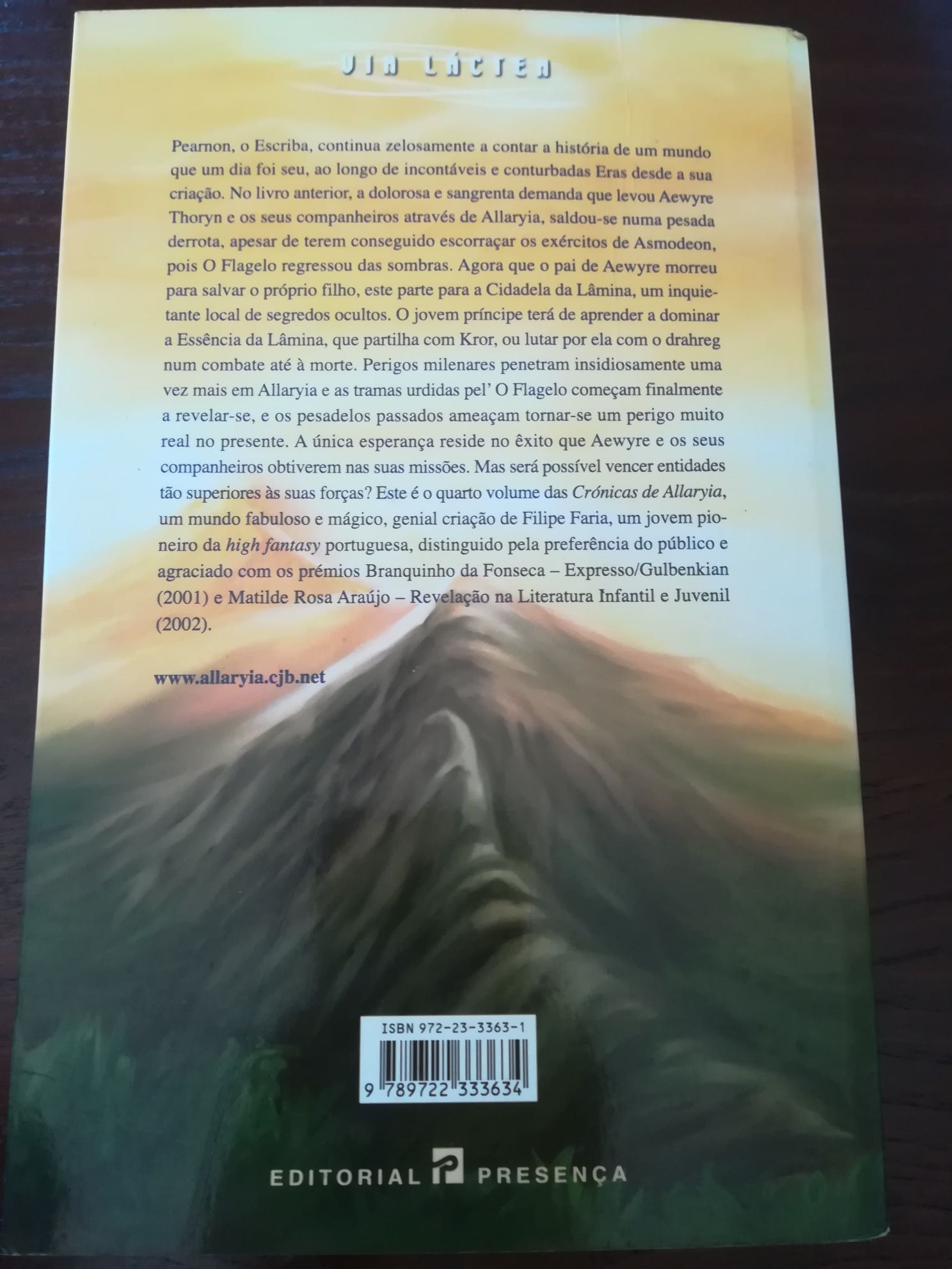 A essência da lâmina - autor Filipe Faria