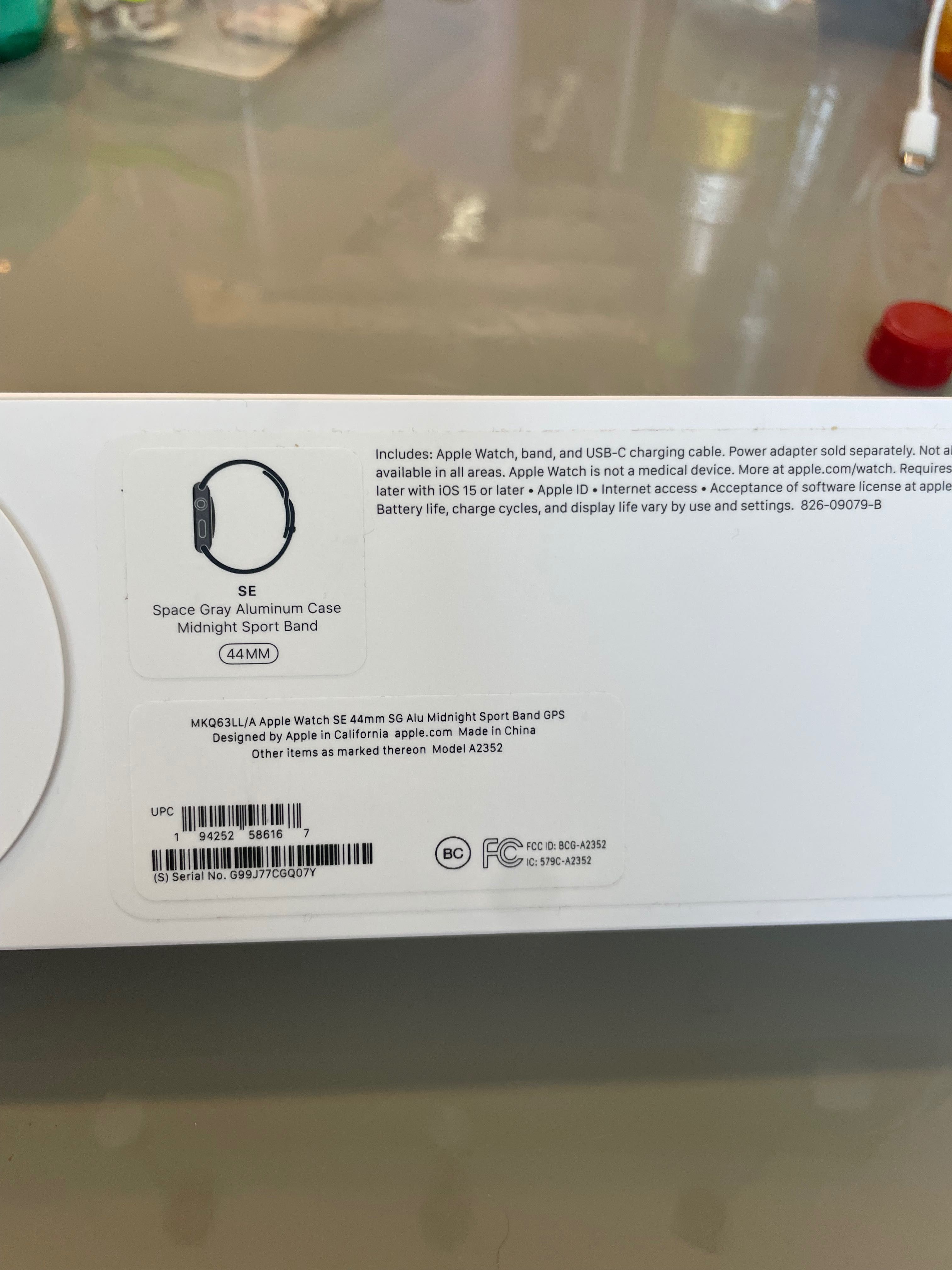 Apple WATCH SE 44mm, смарт годинник, смарт часы