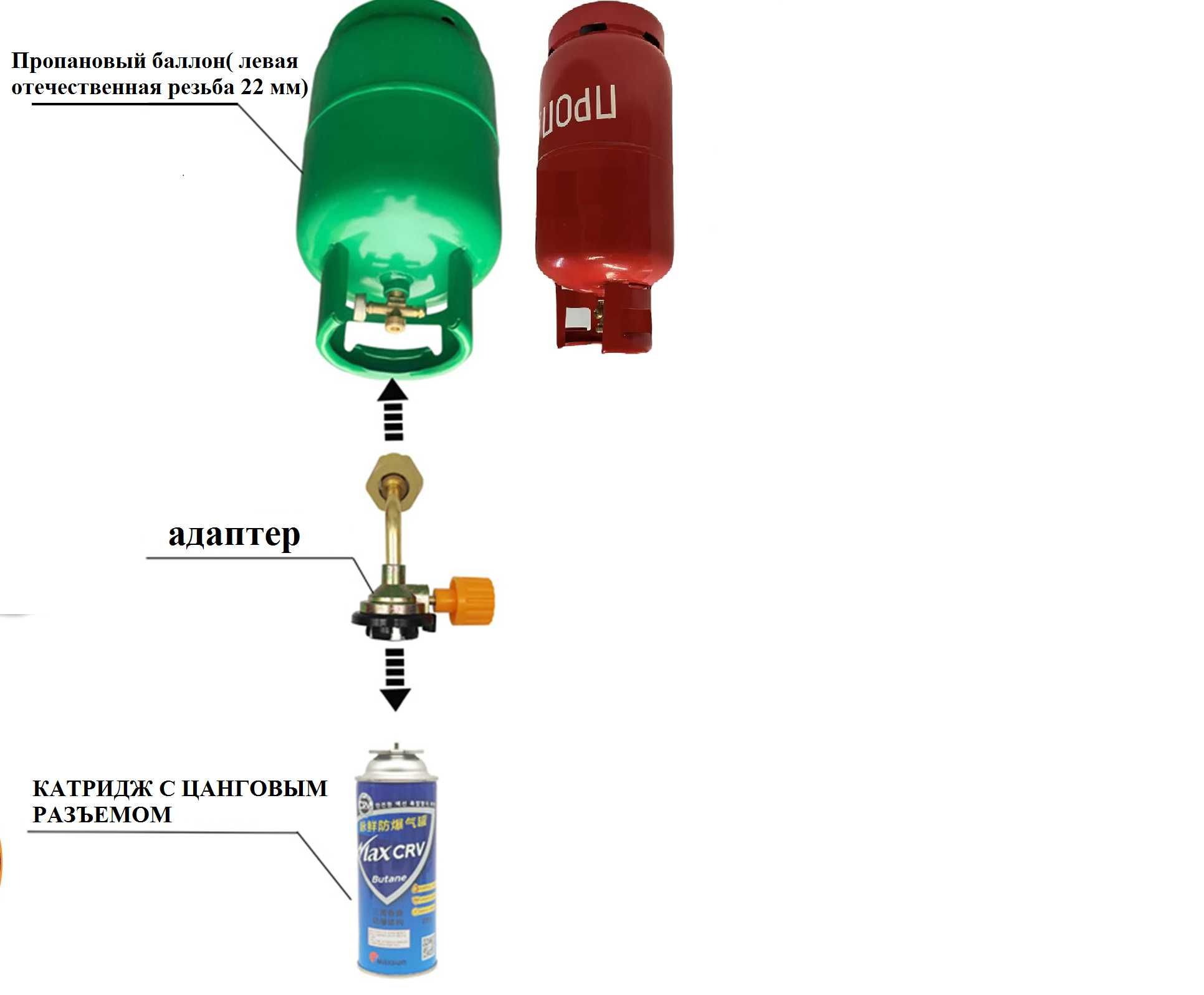 Переходник заправки маленьких баллонов, балонов.