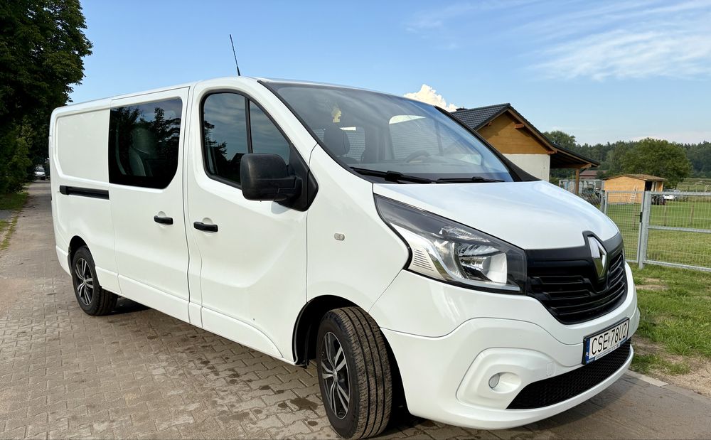 Renault Trafic 1.6 dci 120 km LONG 6 osob brygadówka doka (jak vivaro)
