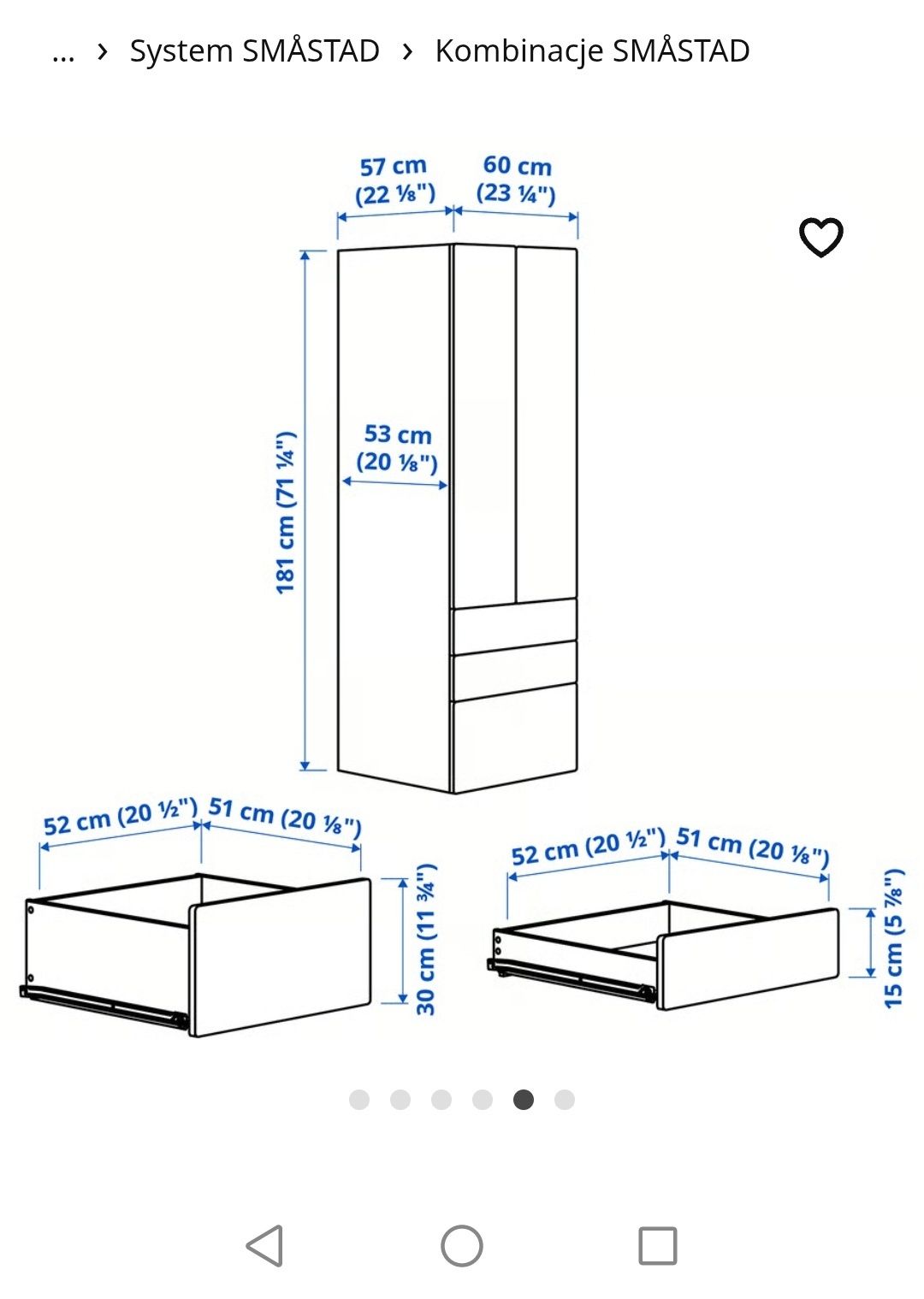 Szafa ikea smastad