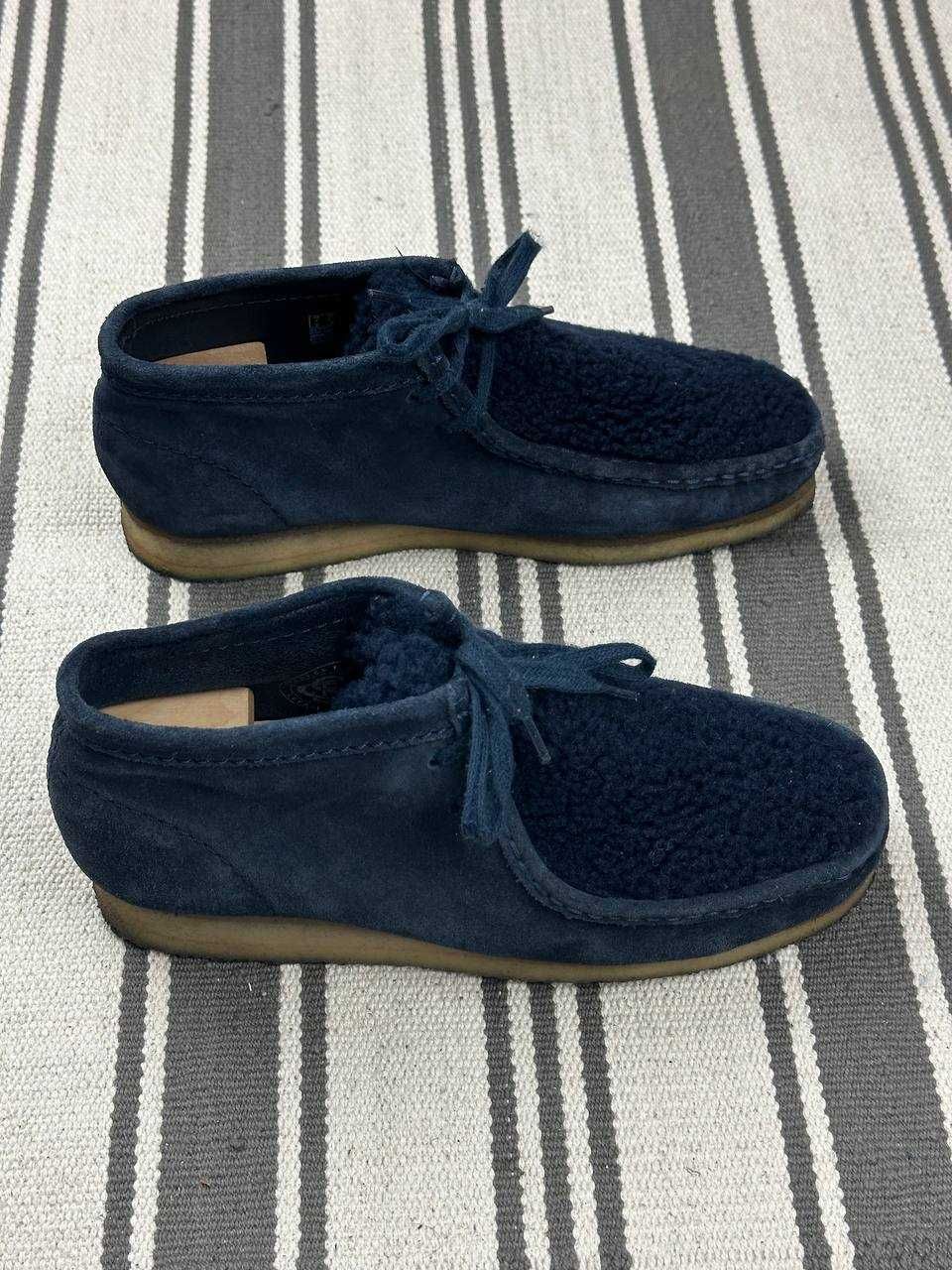 Clarks Original Wallabee Navy buty damskie mokasyne loafersy