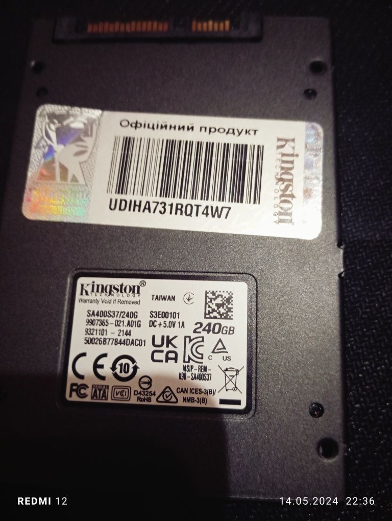 продам SSD kihgston 240GB