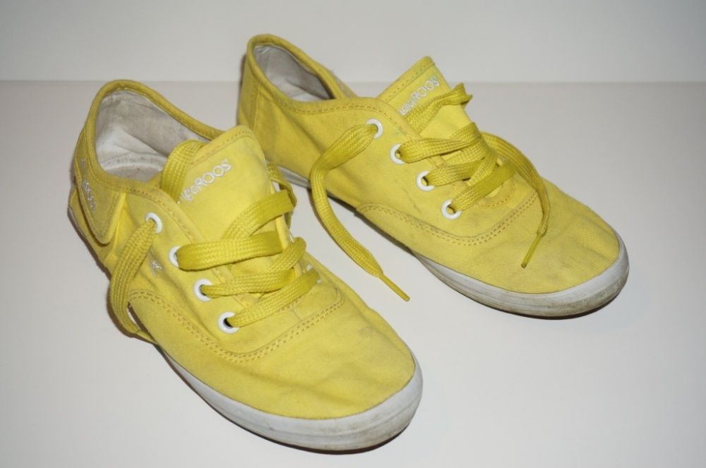 Kangaroos - tenisówki żółte, z kieszonkami, rozm. 34, wkładka 21,5 cm