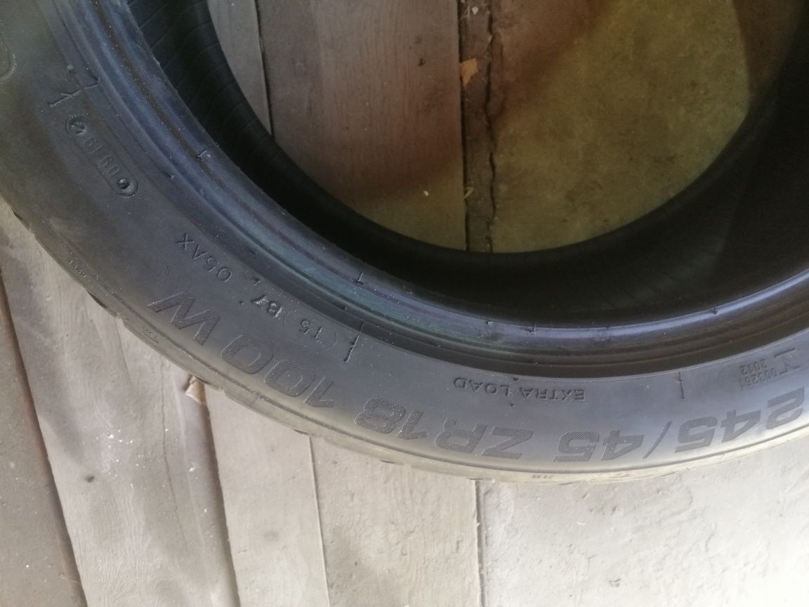 Резина 245/45 R18. 4шт.