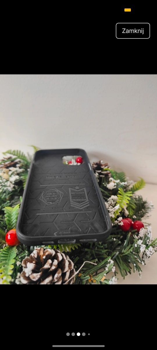 Plecki Etui Case  Obudowa Silikonowe Czarne Case do iphone 12 pro