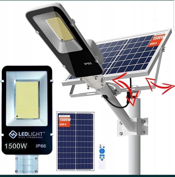 Lampa solarna uliczna 1500 W Uliczna