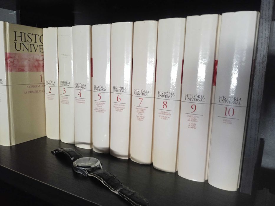 Livros coleção, Historia Universal, todos os 18volumes, Capa de aço