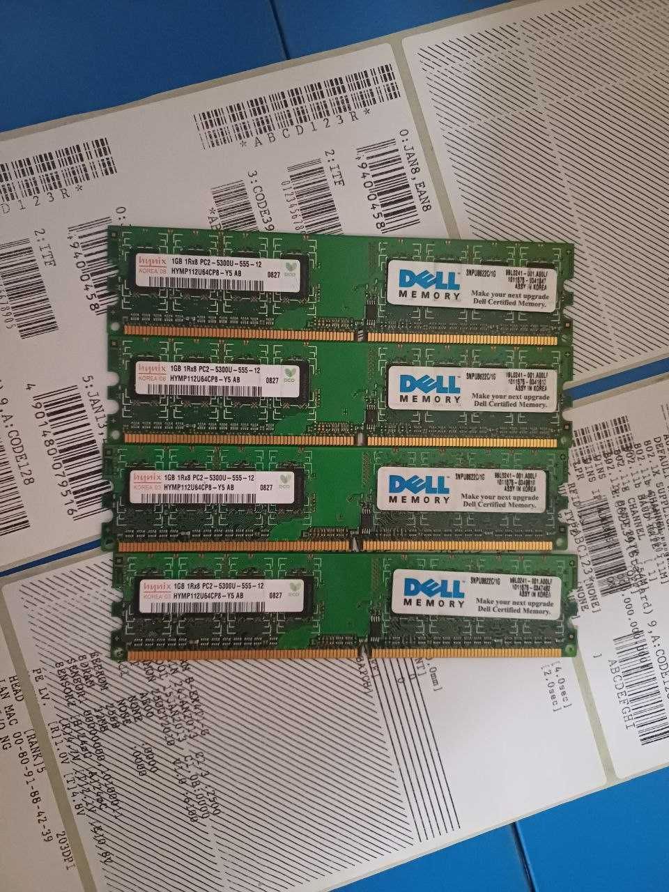 Memória ram Dell DDR2 HYNIX 1RX8 PC2-5300U-555-12