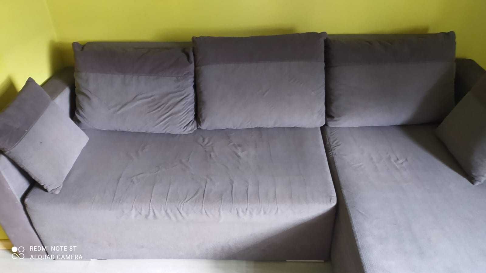 Narożnik stalowy z możliwością spania