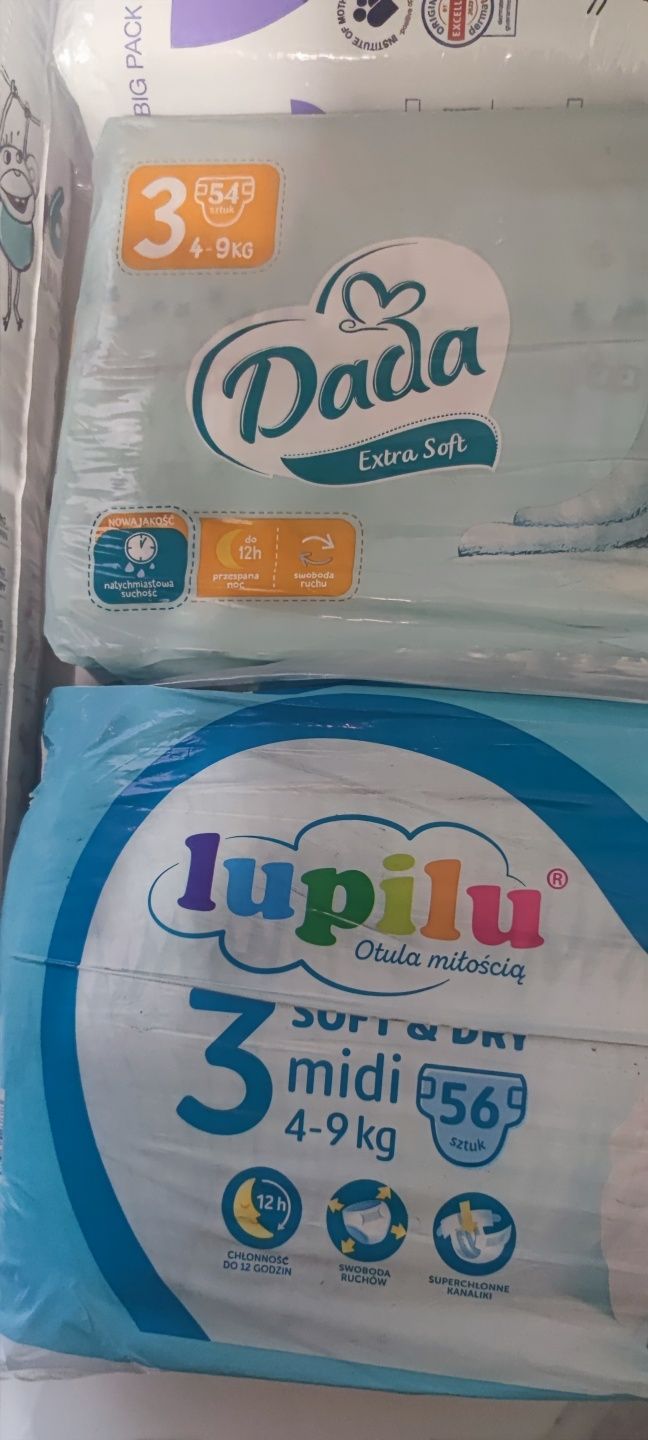 Dada, Lupilu, Pampers памперсы 3,6,салфетки влажные