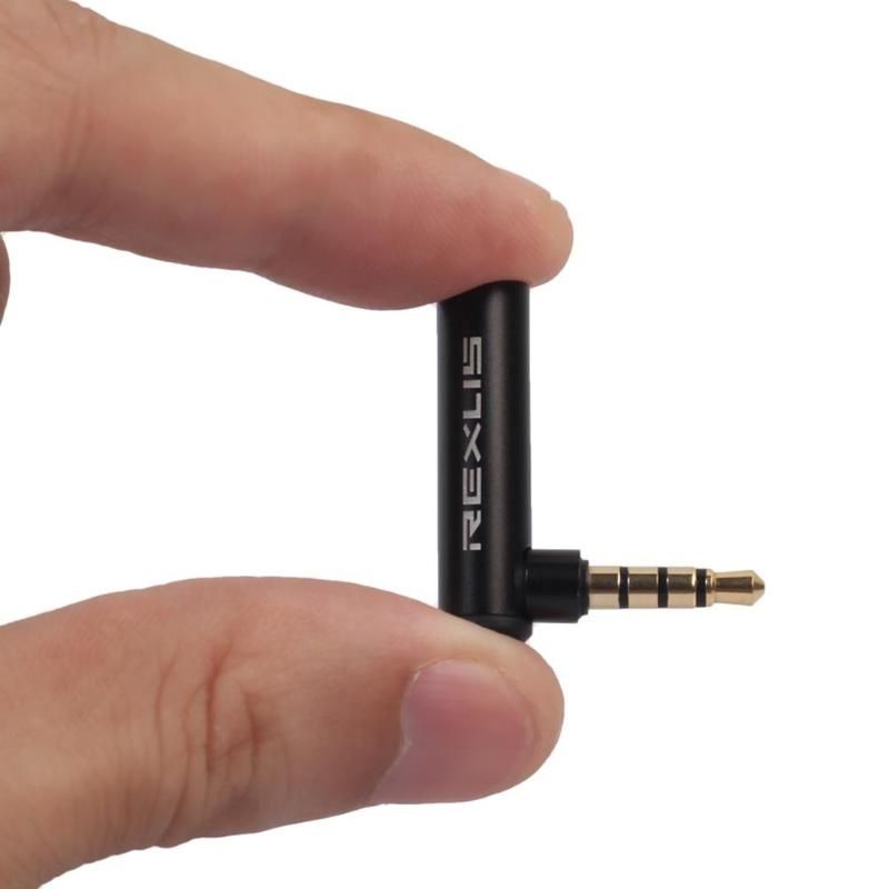 Adaptador Aux em curva macho e fêmea (Artigo Novo)