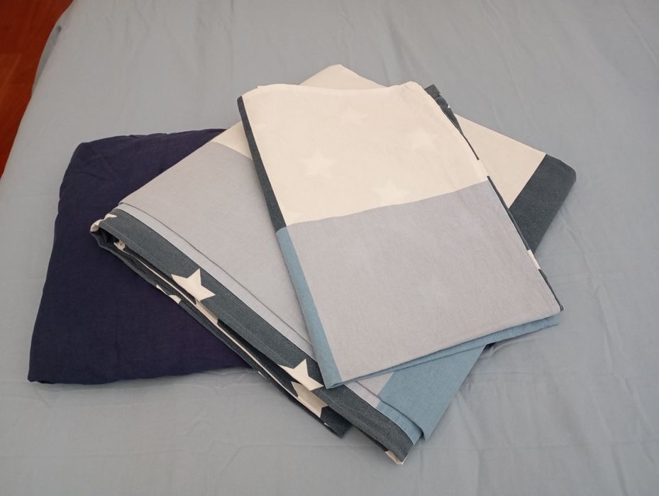 Conjunto de edredon com lençol de baixo