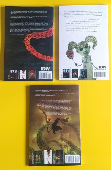 Livros Banda Desenhada IDW Wormwood: Gentleman Corpse 1 a 4