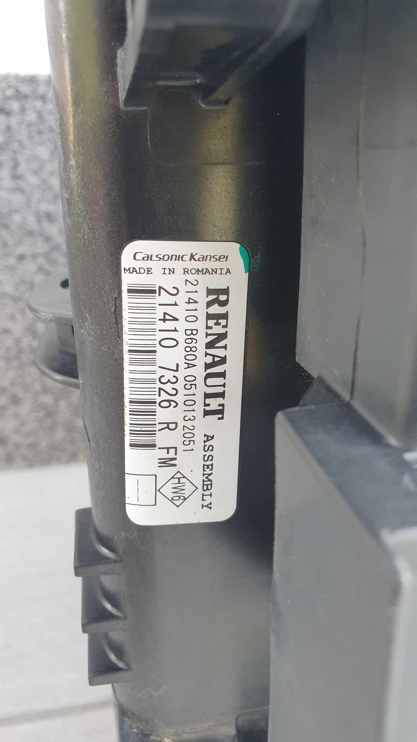 chłodnica chłodnice wody klimy wentylator 1.2 16V Renault clio IV