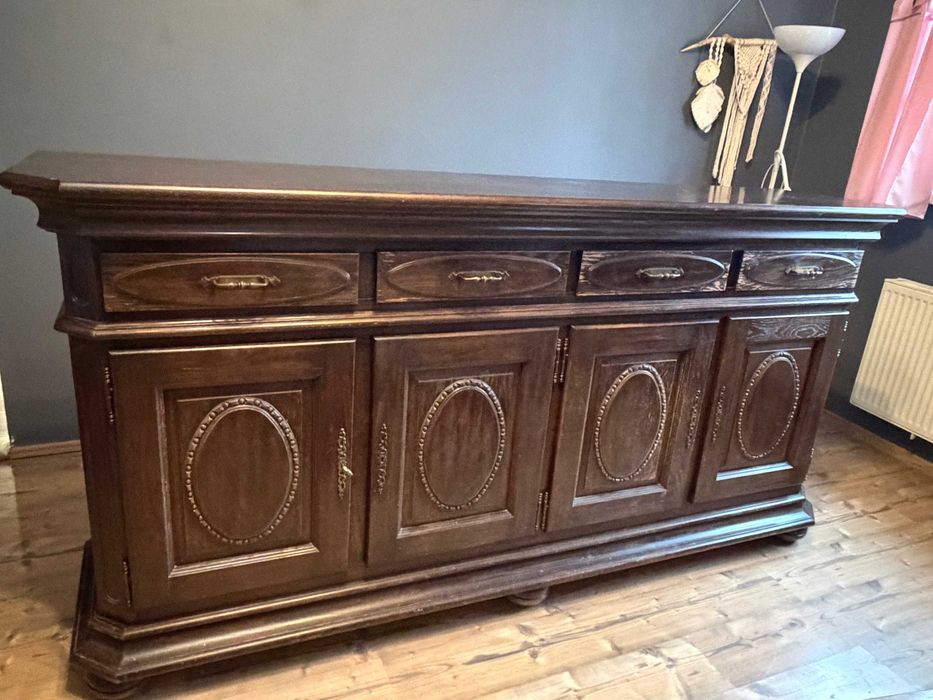 Komoda drewniana dębowa