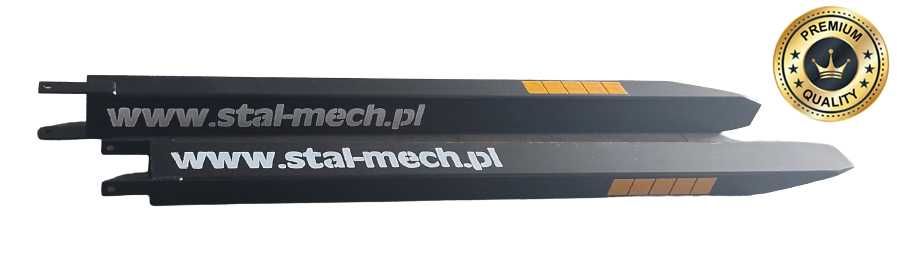 Przedłużki wideł 1900x120x80 5mm S355 J2H Widły Nakładki wózek widłowy