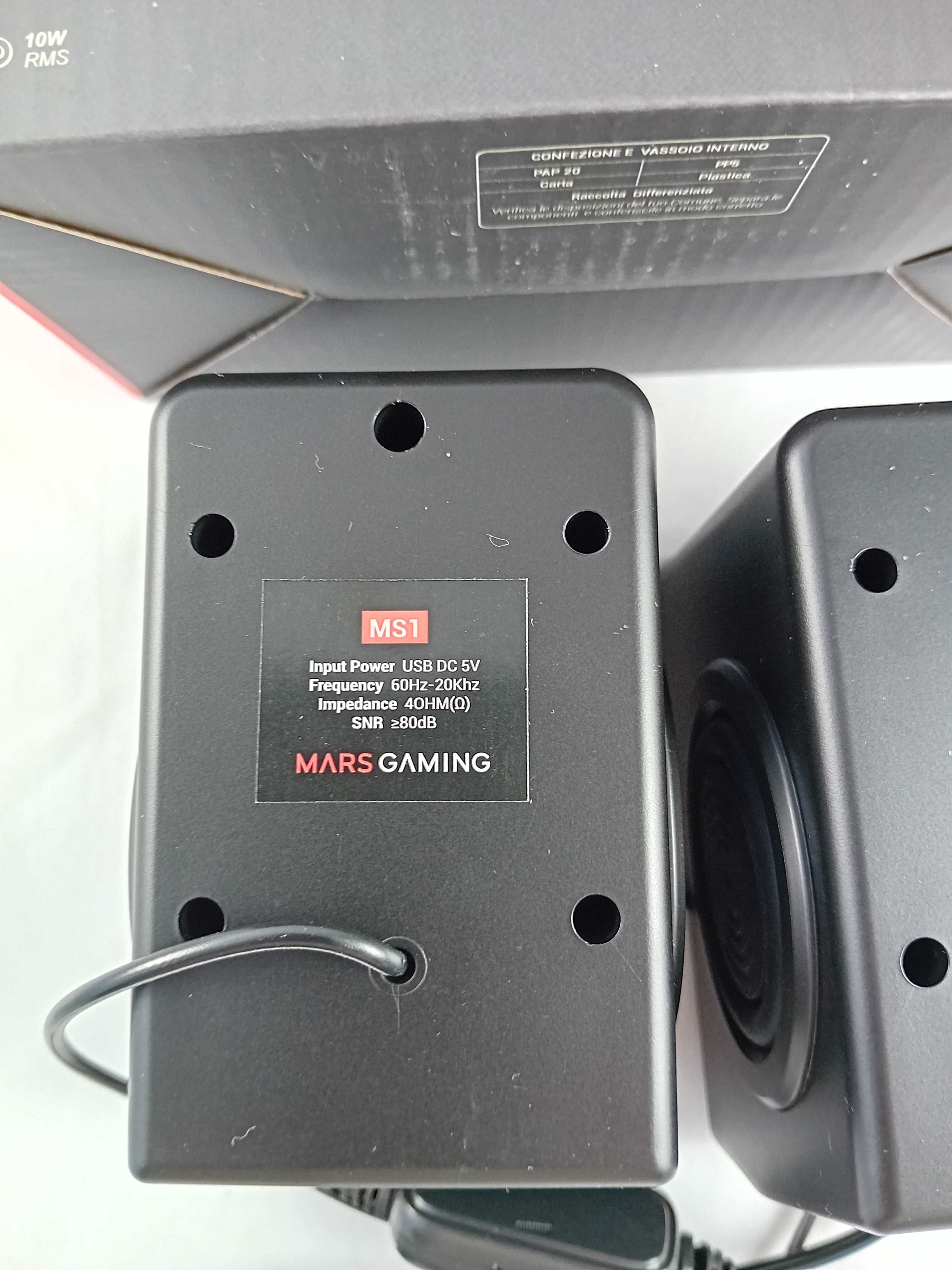 Głośniki do Gier Mars Gaming MS1 MS1 Czarny
