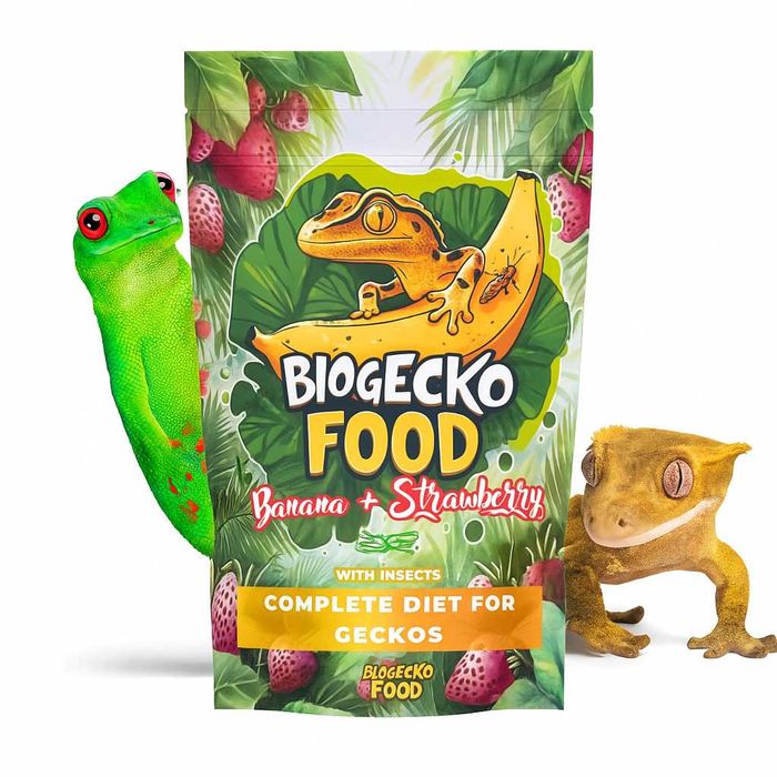 BioGecko Food Pokarm dla gekonów orzęsionych BANAN TRUSKAWKA = 100g