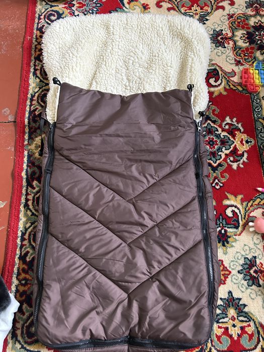 Теплый  зимний чехол- кокон для коляски