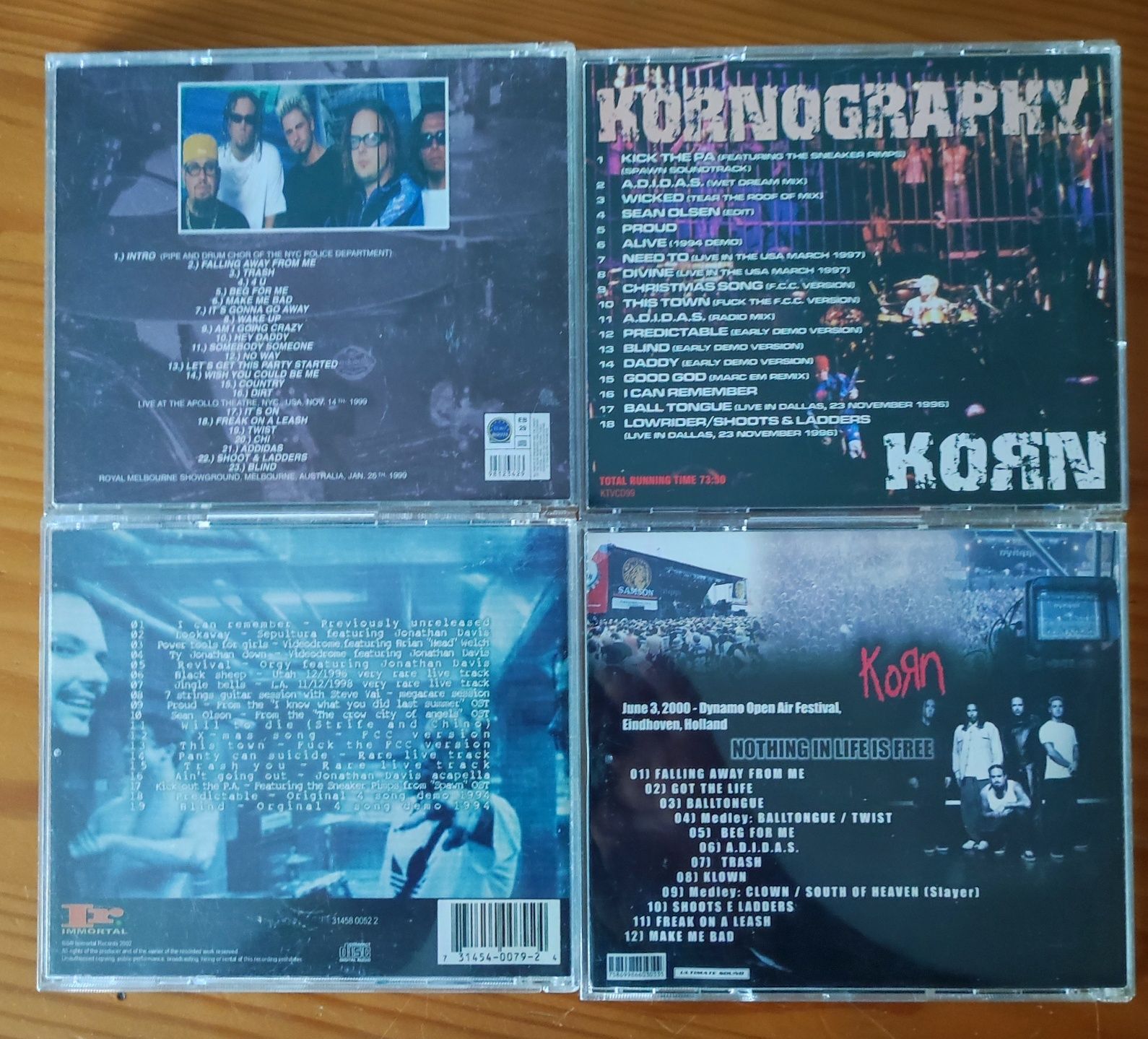 Korn 4 CDs da banda Korn