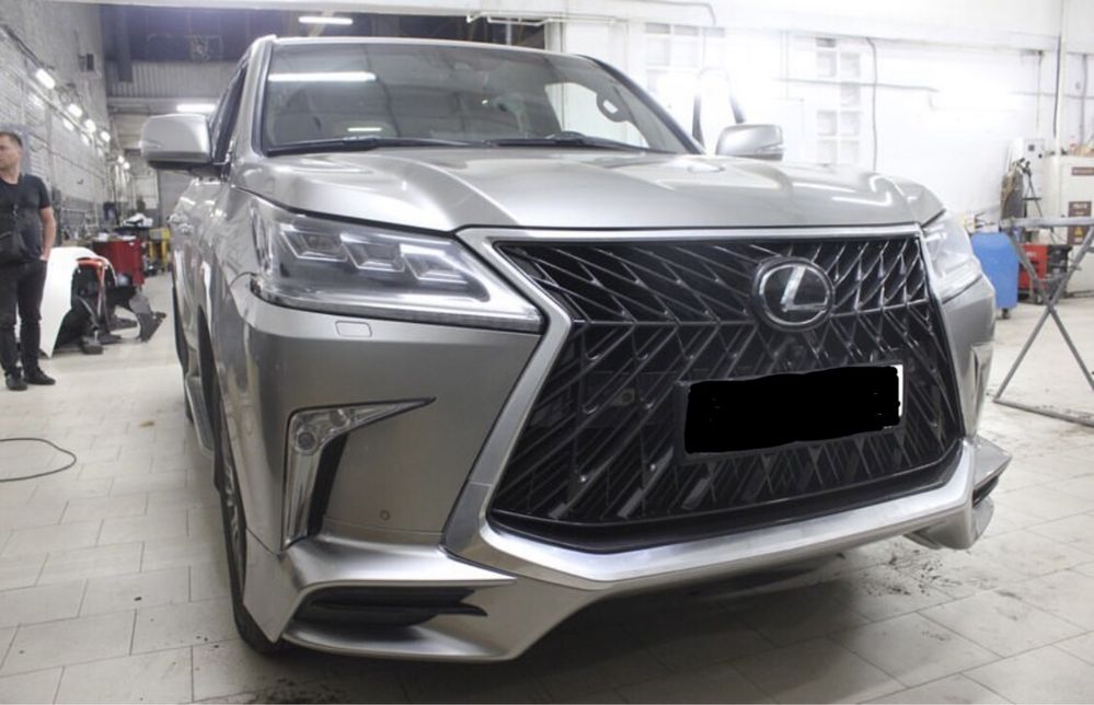 Обвес губа передняя задняя решетка Lexus LX450 570 TRD heritage