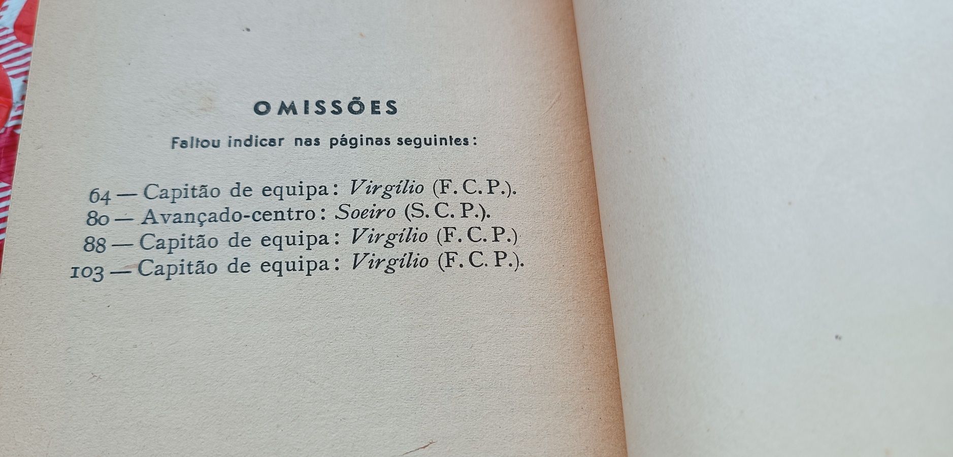 Livro história do futebol português 1958