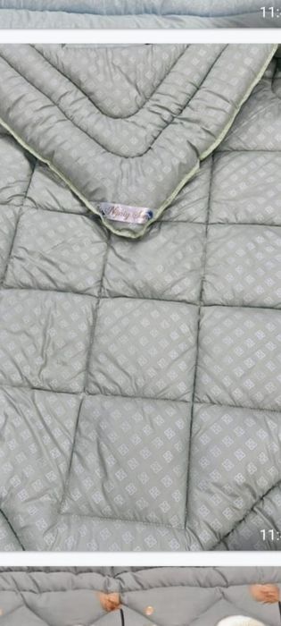 Ковдра зимова тепла з овечої вовни зимнее  одеяло евро размер Виробник