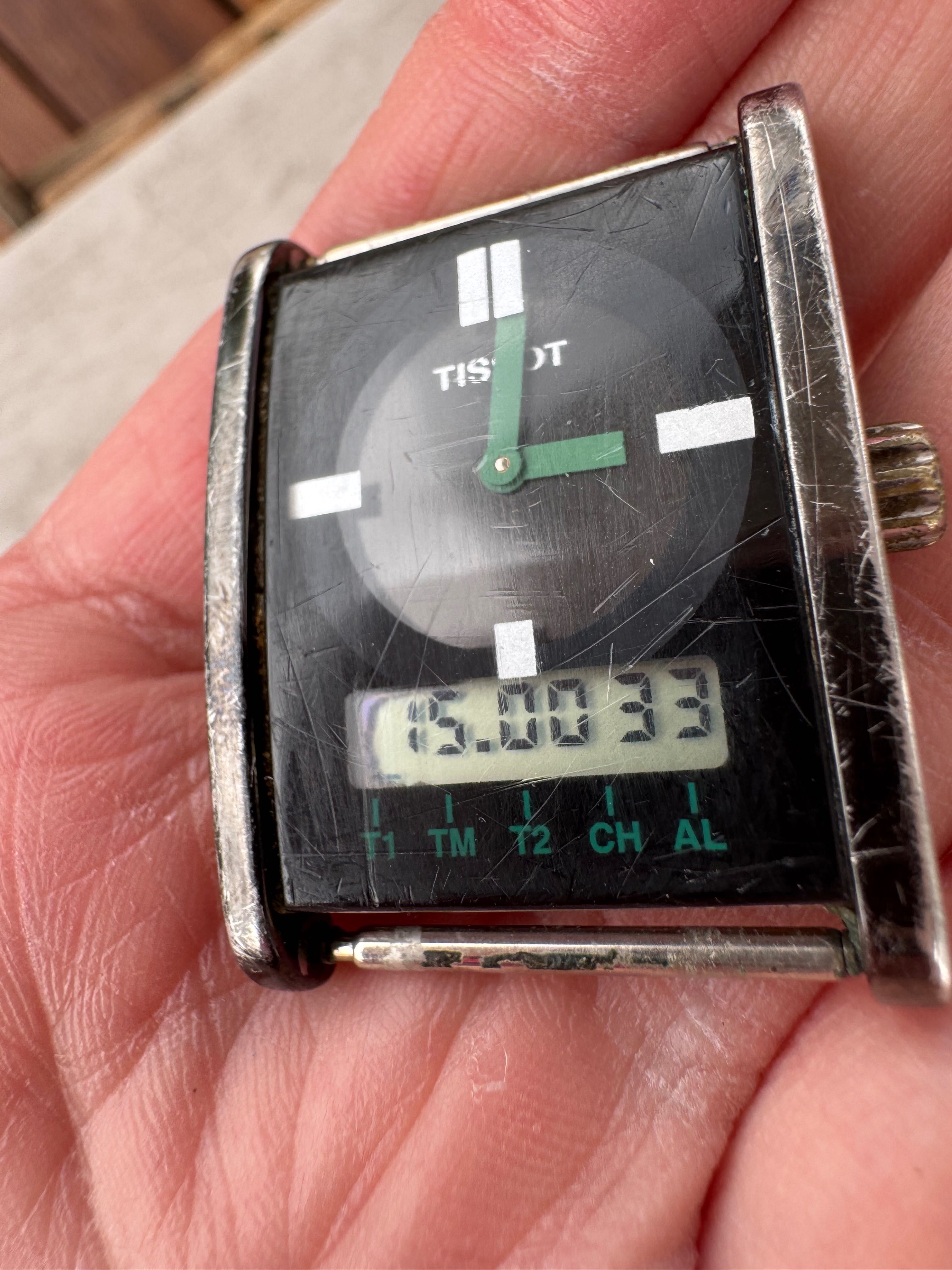 Tissot Two-Timer D377 zegarek męski działa