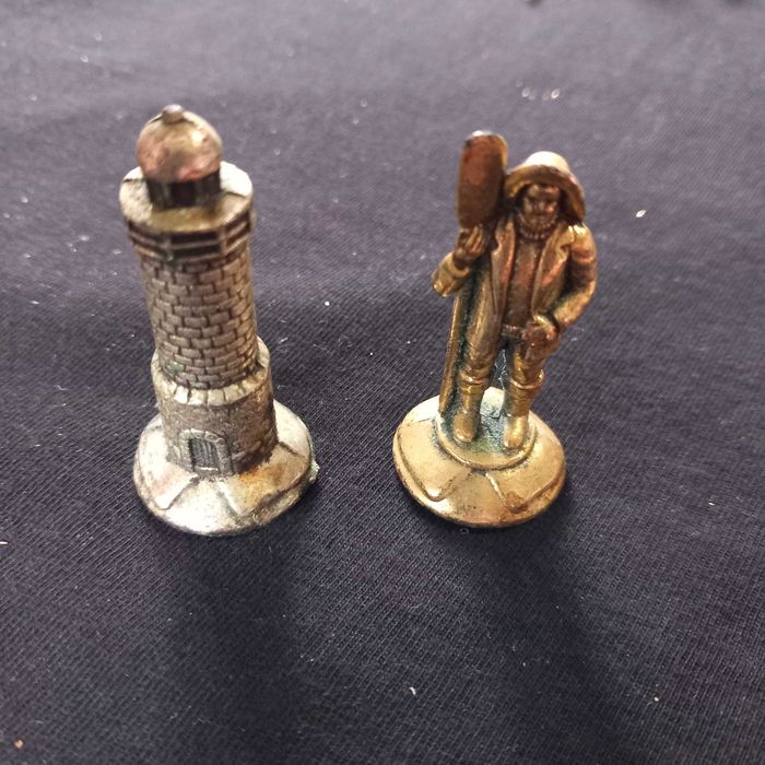 Duas peças jogo xadrez