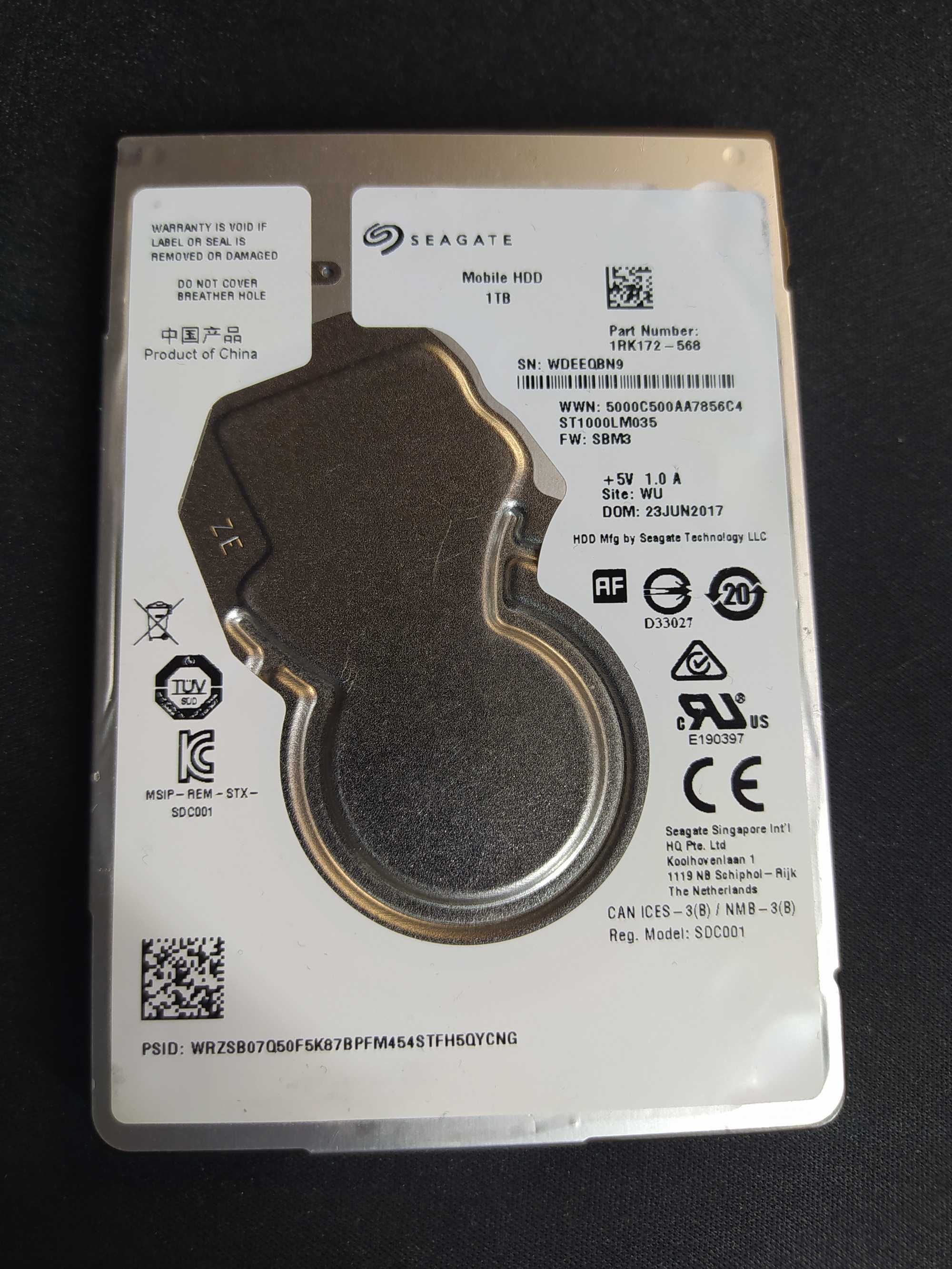 Жорсткий диск Seagate Mobile 1TB 5400rpm 128MB ST1000LM035 2.5 SATA 3