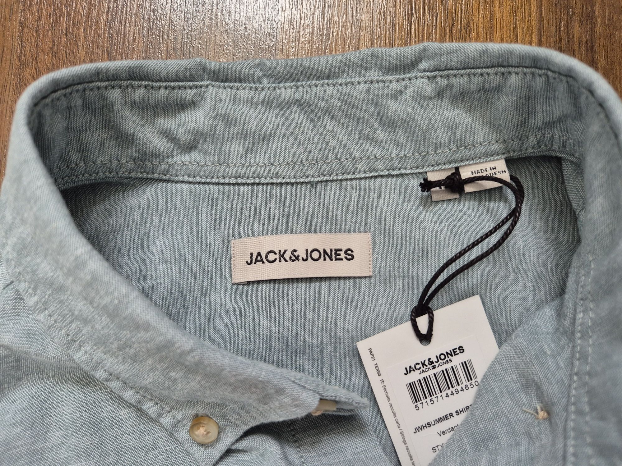 Koszula Jack&Jones z lnem