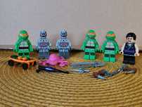 Lego Żółwie ninja Michelangelo Kraang Flashback Shredder