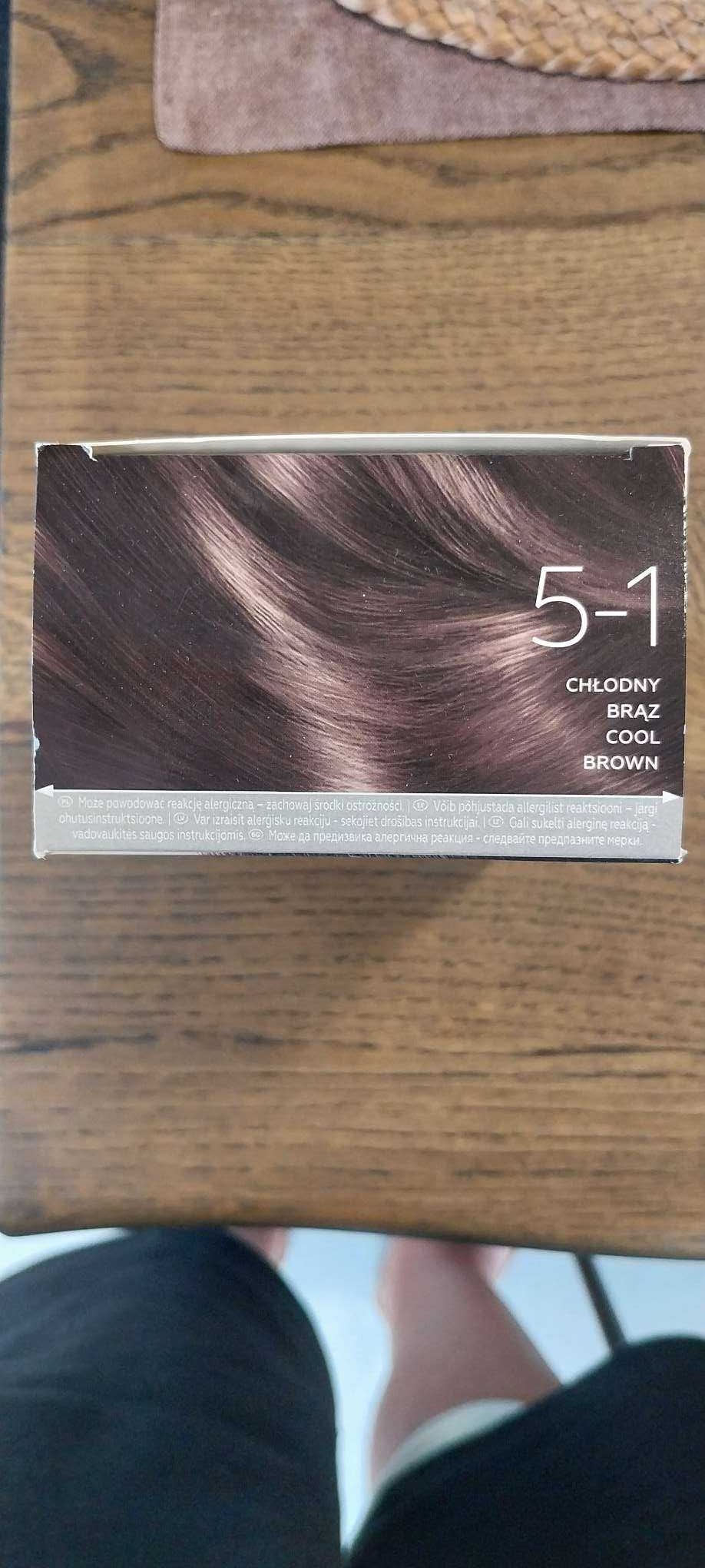 Farba do włosów Schwarzkopf Gliss Color 5-1 chłodny brąz